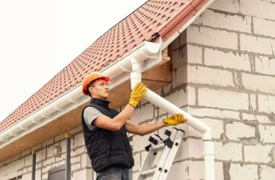 Pose et remplacement de gouttières à Guilliers